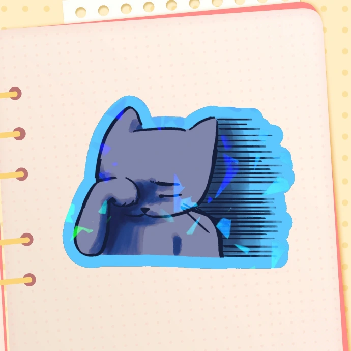 cat meme sticker by SpikyNana